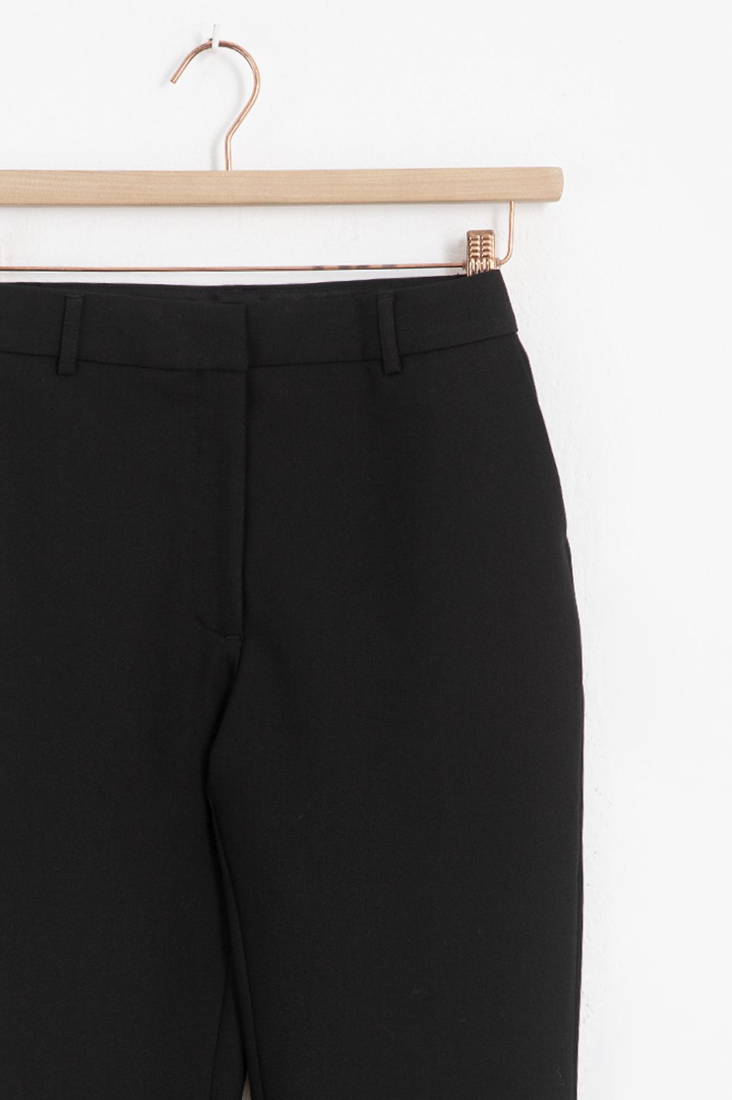 Zwarte straight leg pantalon