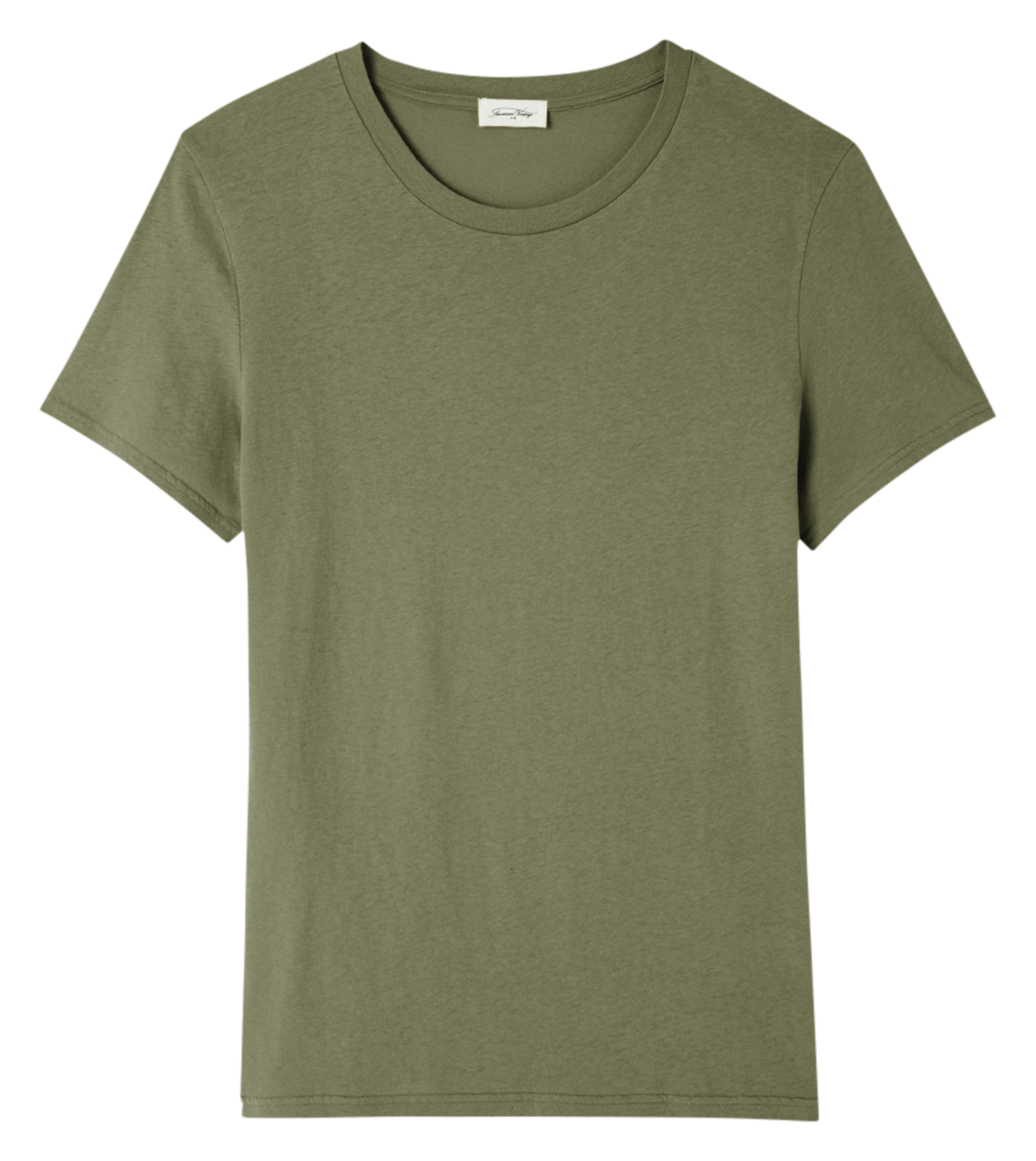 GAMIPY - Tee-shirt col rond en coton | Vert