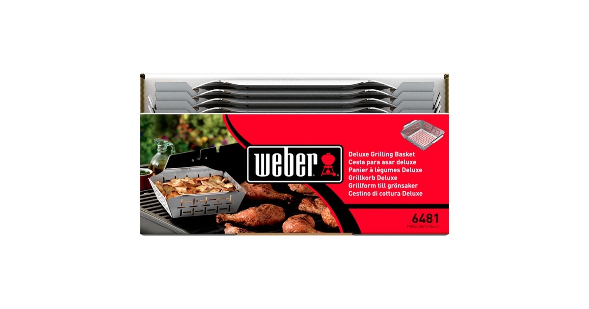 WeberDeluxe Grillkorf groentekorf  (Roestvrij staal)