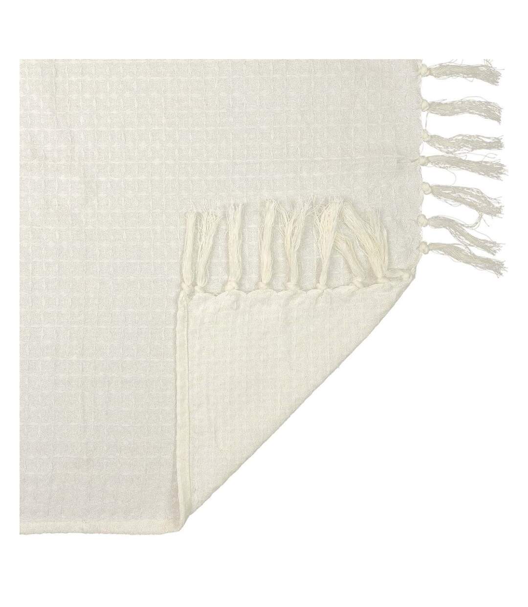 Jeté de canapé en coton gaufré 170 x 250 cm