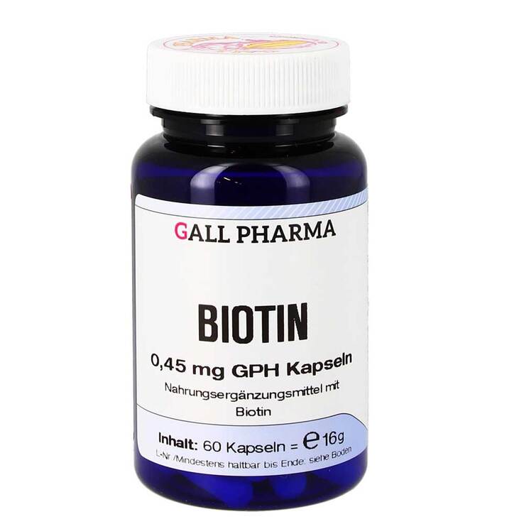 Biotin 0,45 mg GPH Kapseln, 60 St