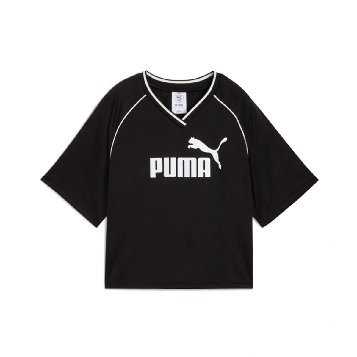 T-Shirt Puma Essentials Relaxed Cropped Football Jersey Mulher