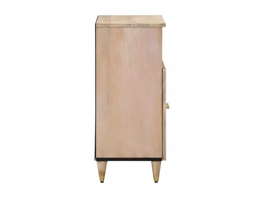 Armoire latérale 60x33x75 cm bois massif de manguier