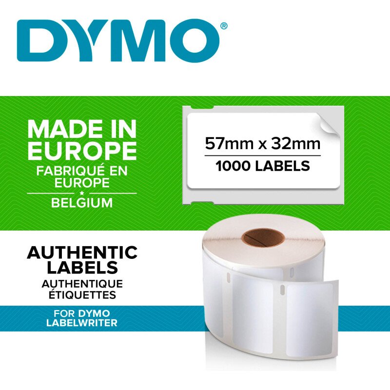 Etiquettes 57 x 32 mm Dymo - Rouleau de 1000