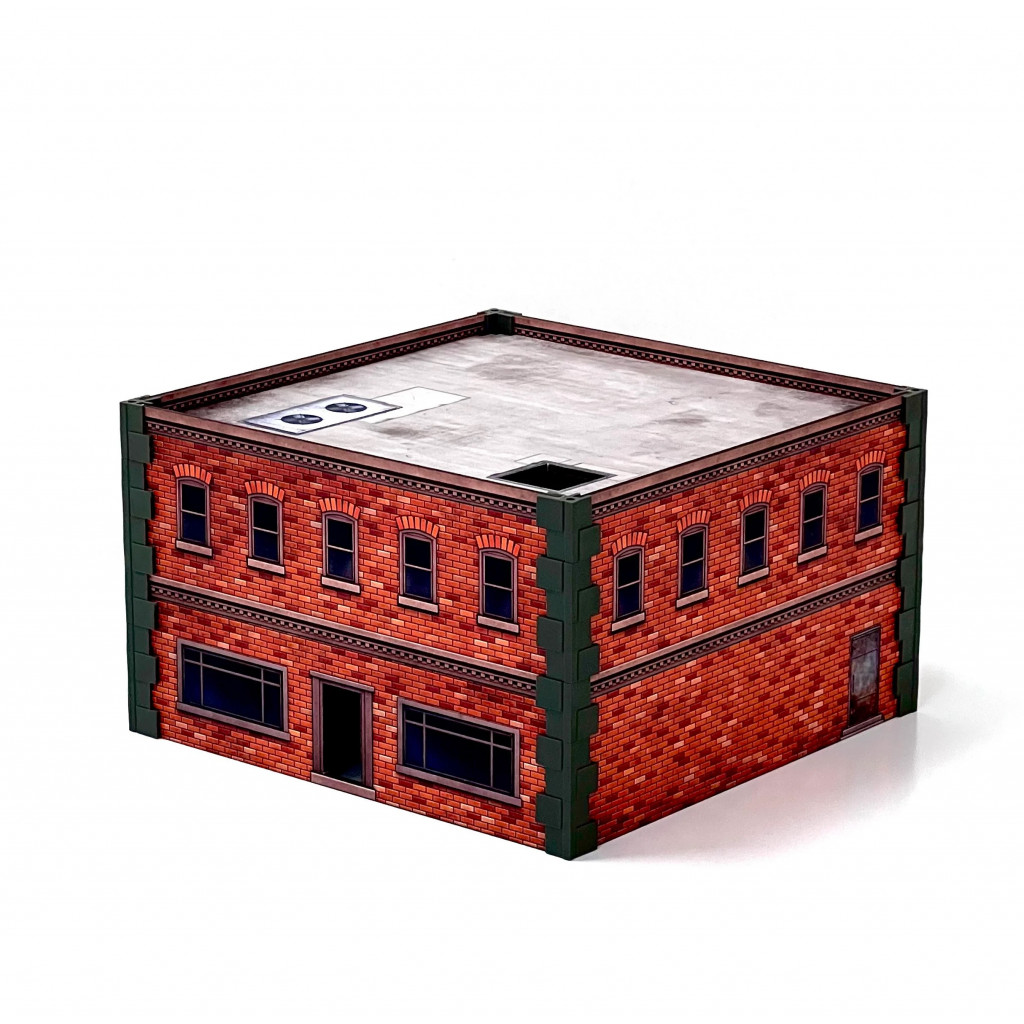 Metropolis Cityscape Medium Square & Large Rectangle Brick Buildings