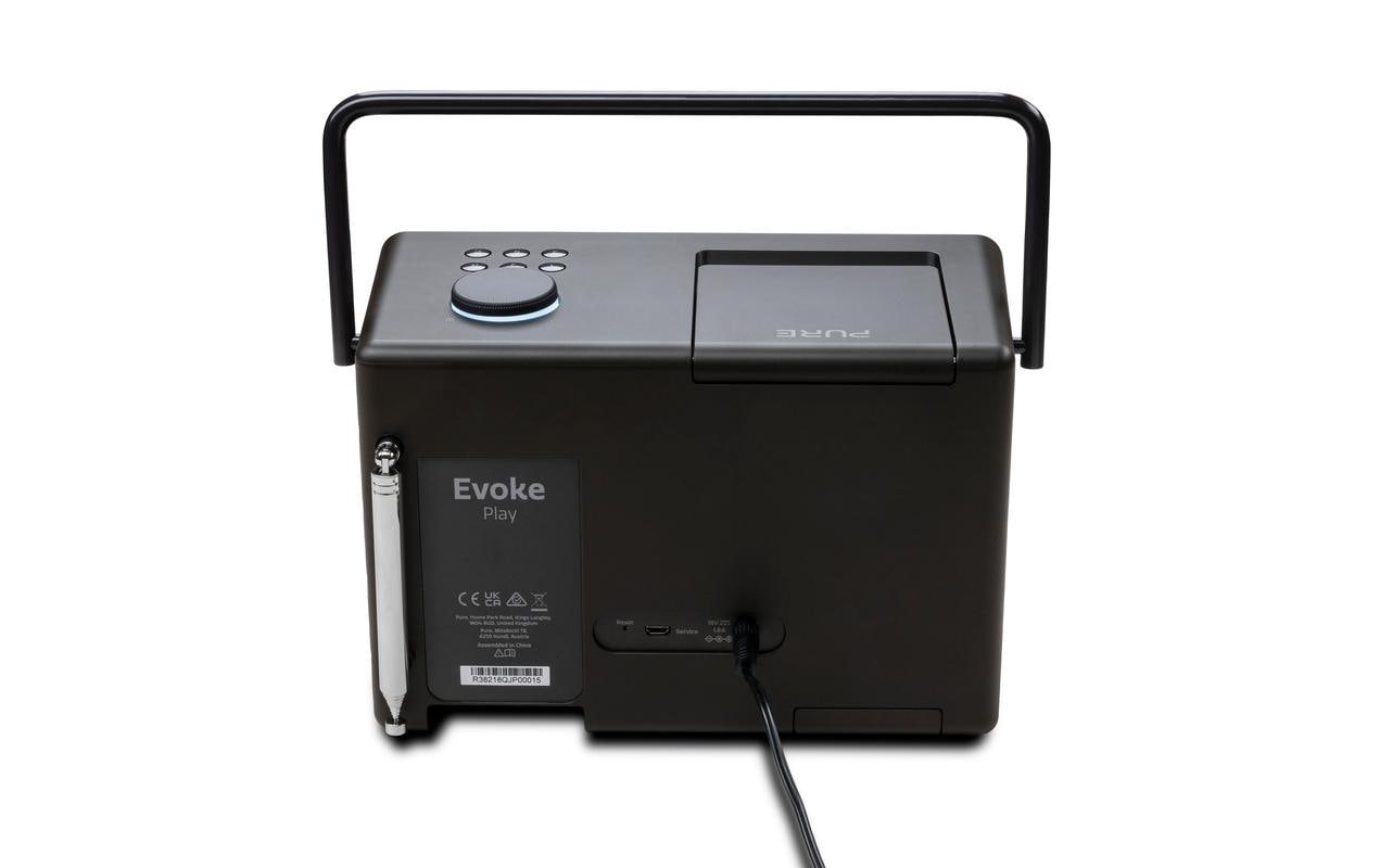 Internet Radio Evoke Play Coffee Black<br>Evoke Play vielseitiges Musiksystem in Coffee Black