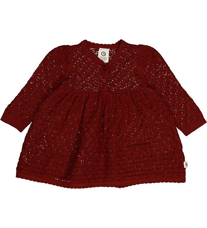 M?Slå Kjole - Knit Scallop - Russet m. Hulm?nster