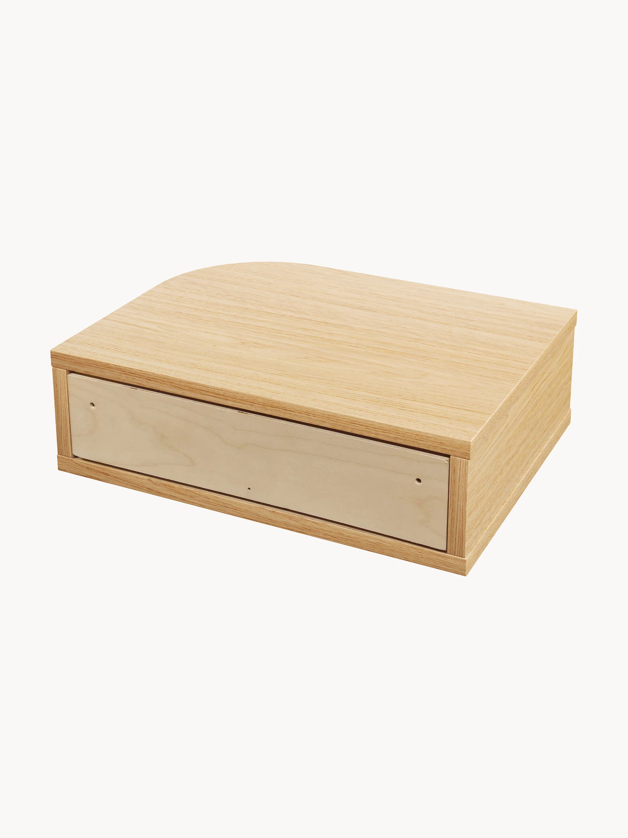 Houten wandnachtkastje Farsta Tambour met lade