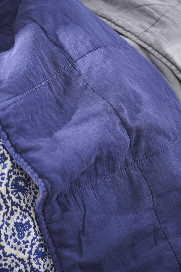 Ib Laursen Vintage quilt sengetæppe dobbelt indigo Blå