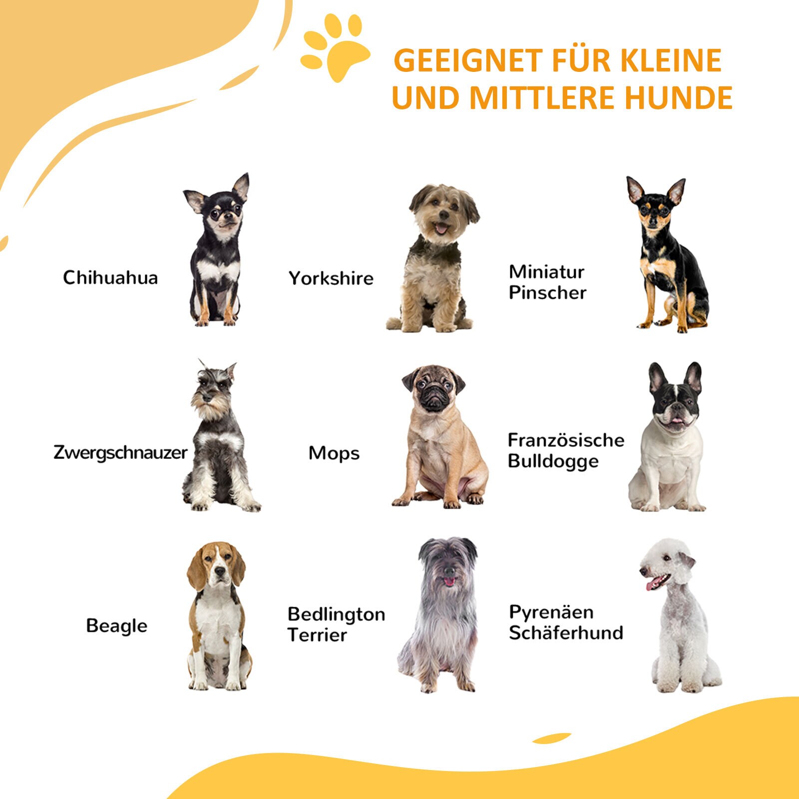 PawHut Türschutzgitter mit einer Katzentür weiß 74-100L x 4B x 76H cm