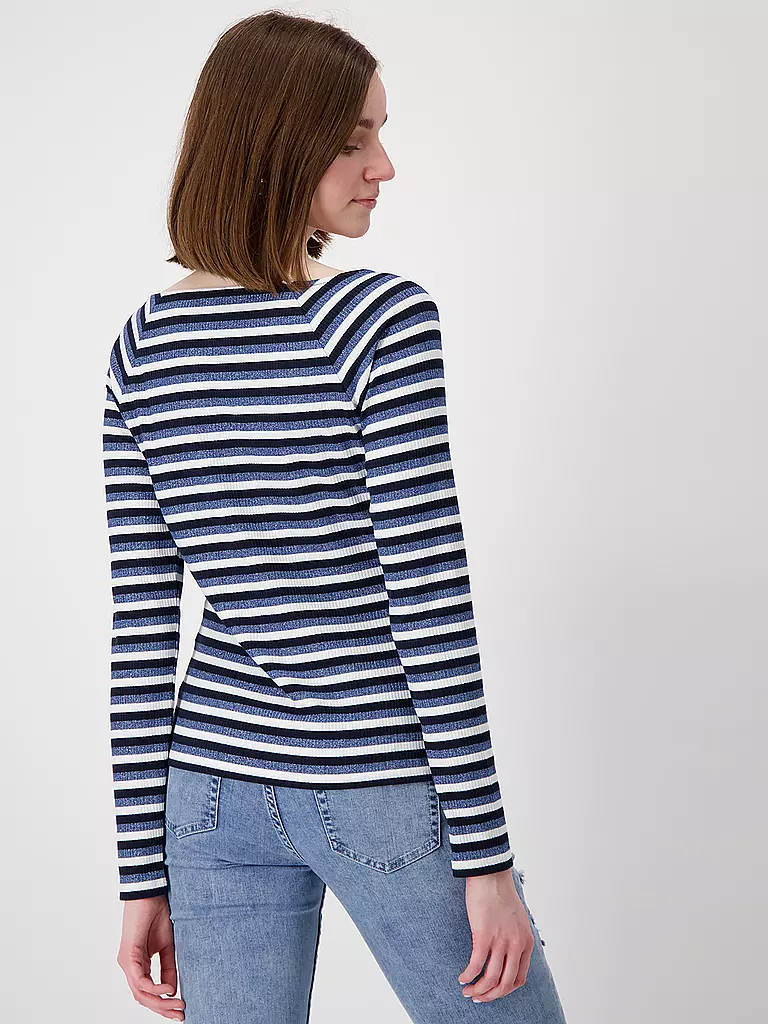 MONARI Langarmshirt blau