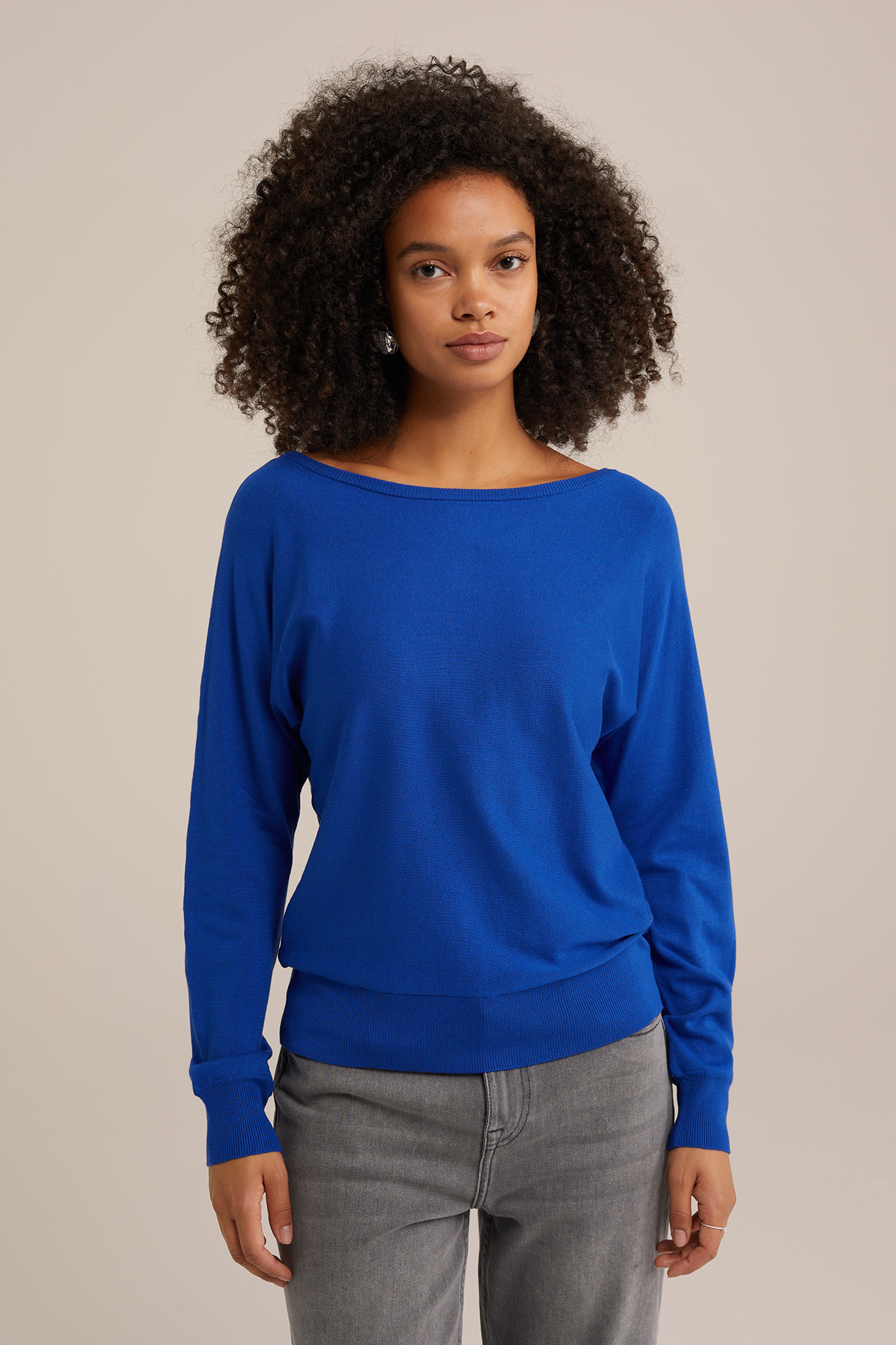 trui WE Fashion Kobaltblauw
