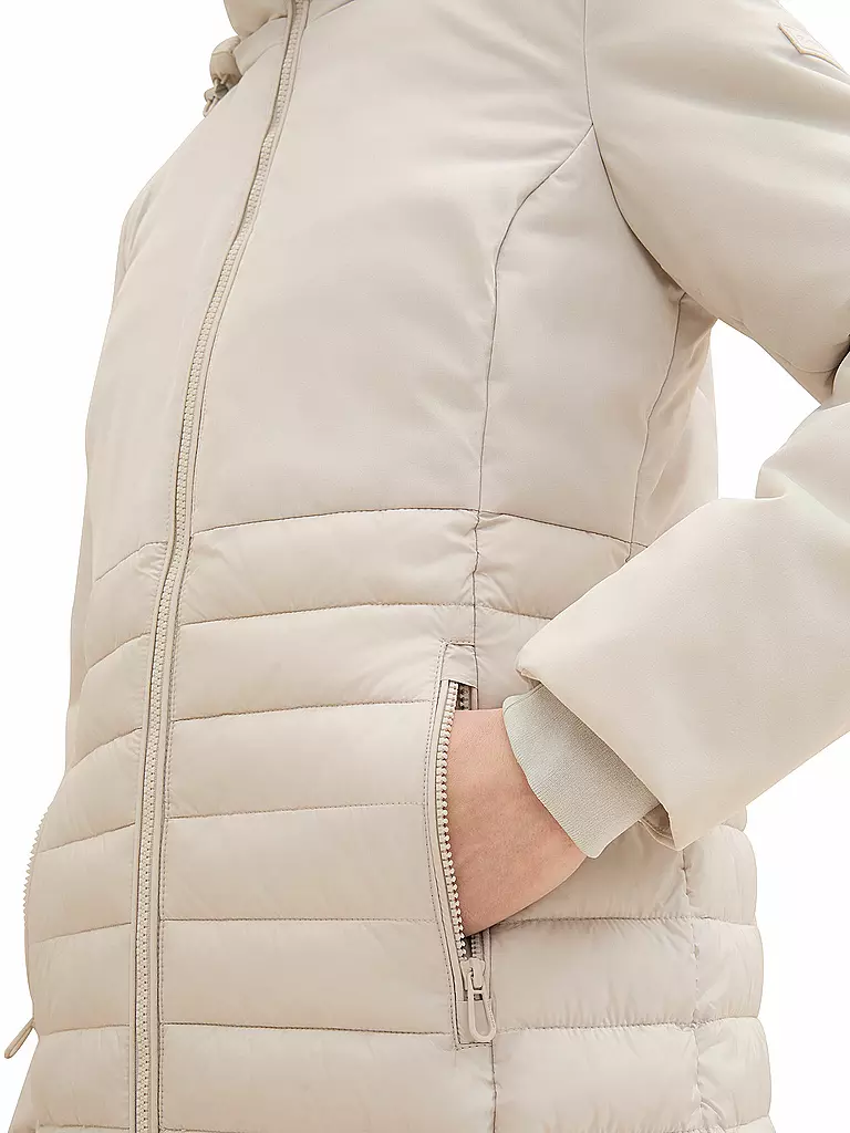 TOM TAILOR Steppmantel  beige