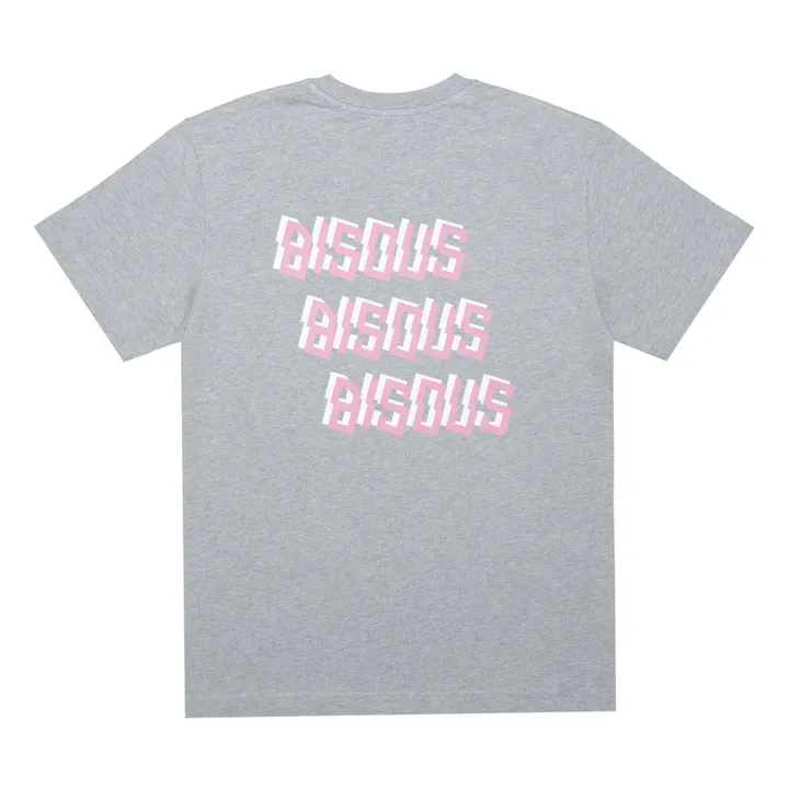 Bisous Skateboards T-shirt Bisous x3 | Gris chiné