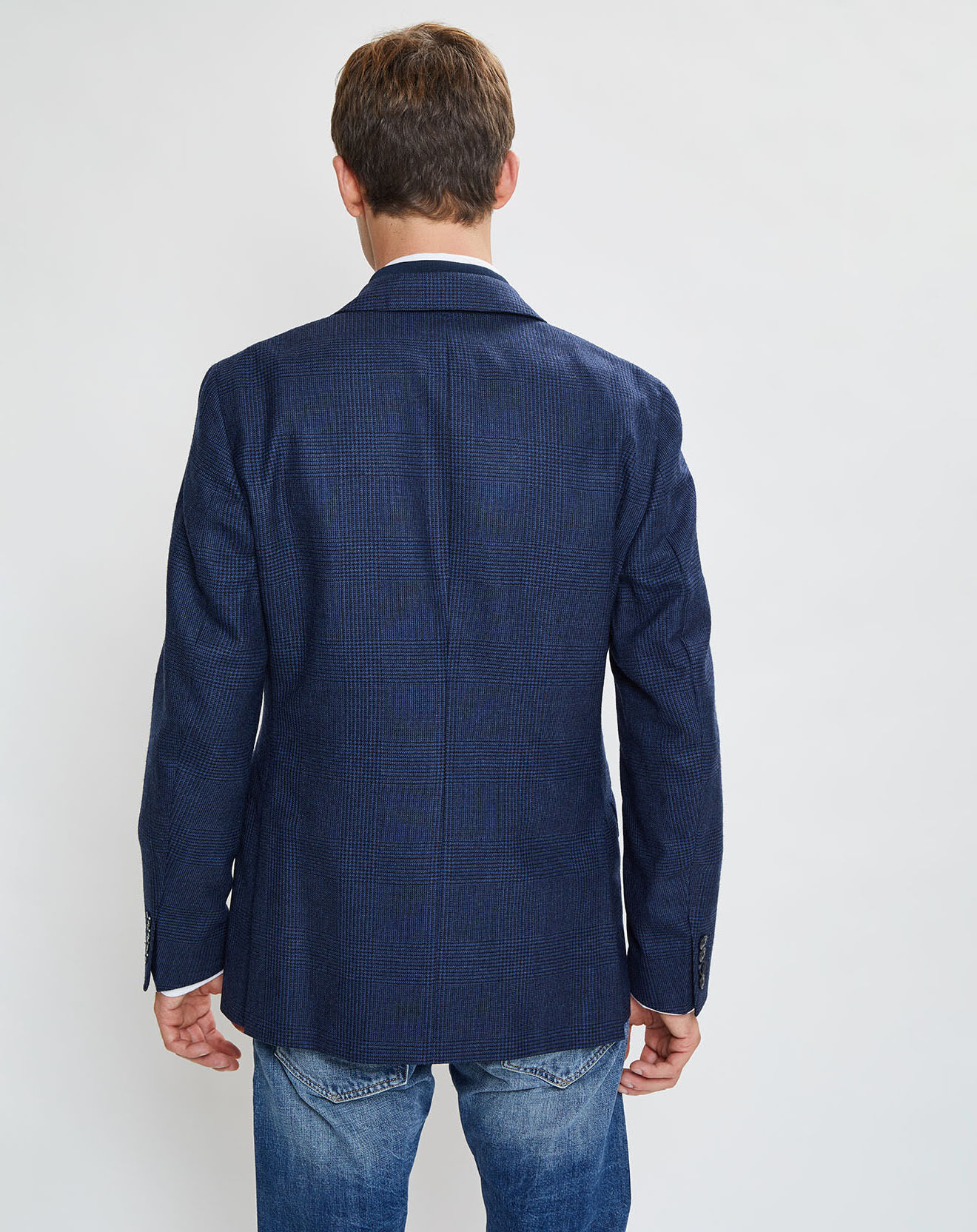 Hackett London Blazer en Laine doublure amovible bleu foncé