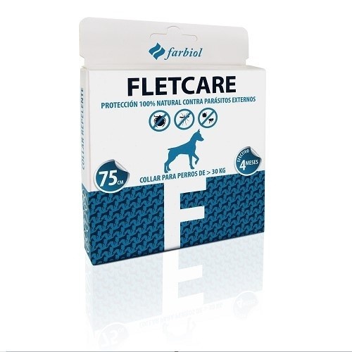 Coleira antiparasitária Farbiol Fletcare para cães