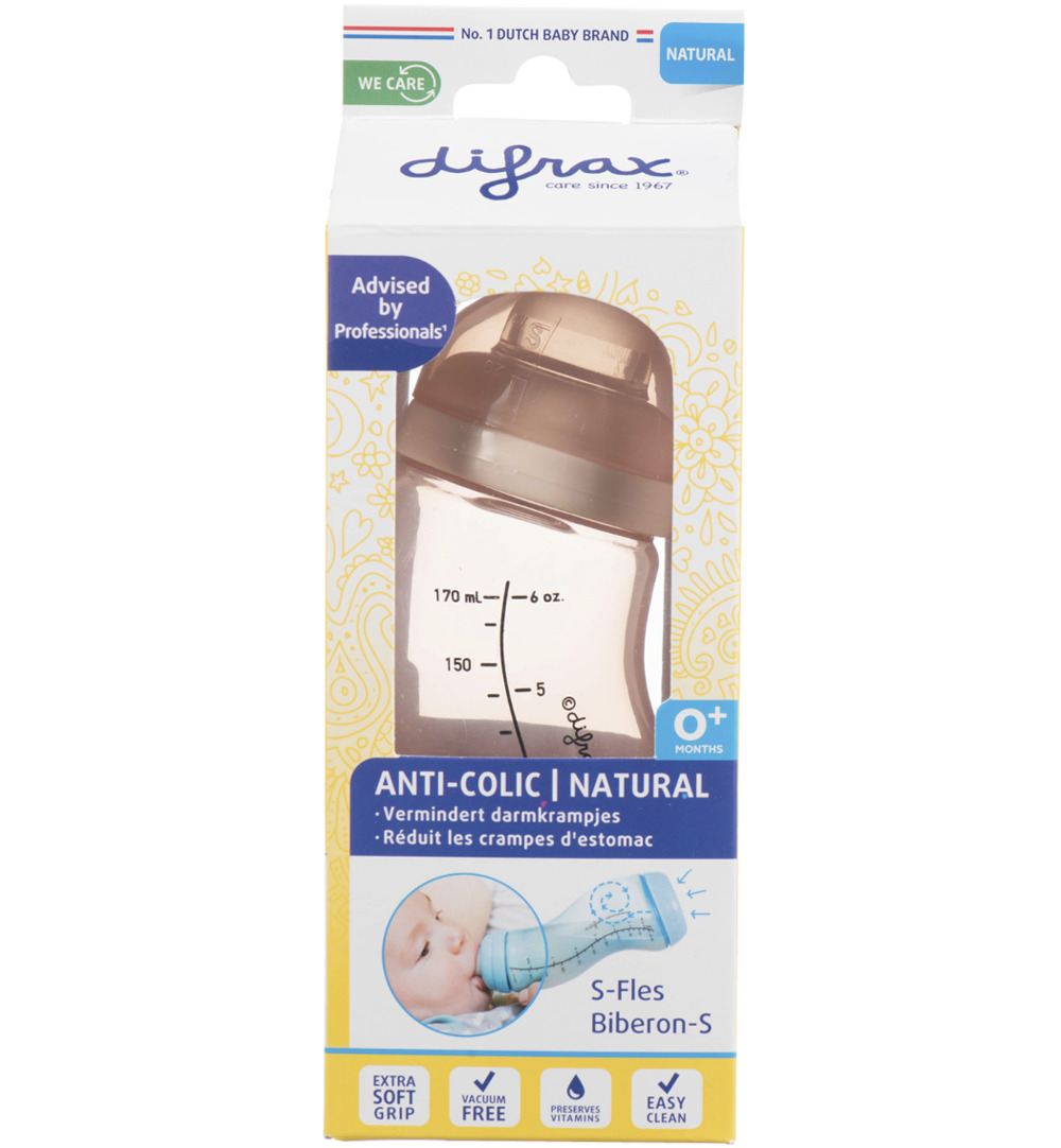Difrax S-Fles natural roze 170ml (170 ml)