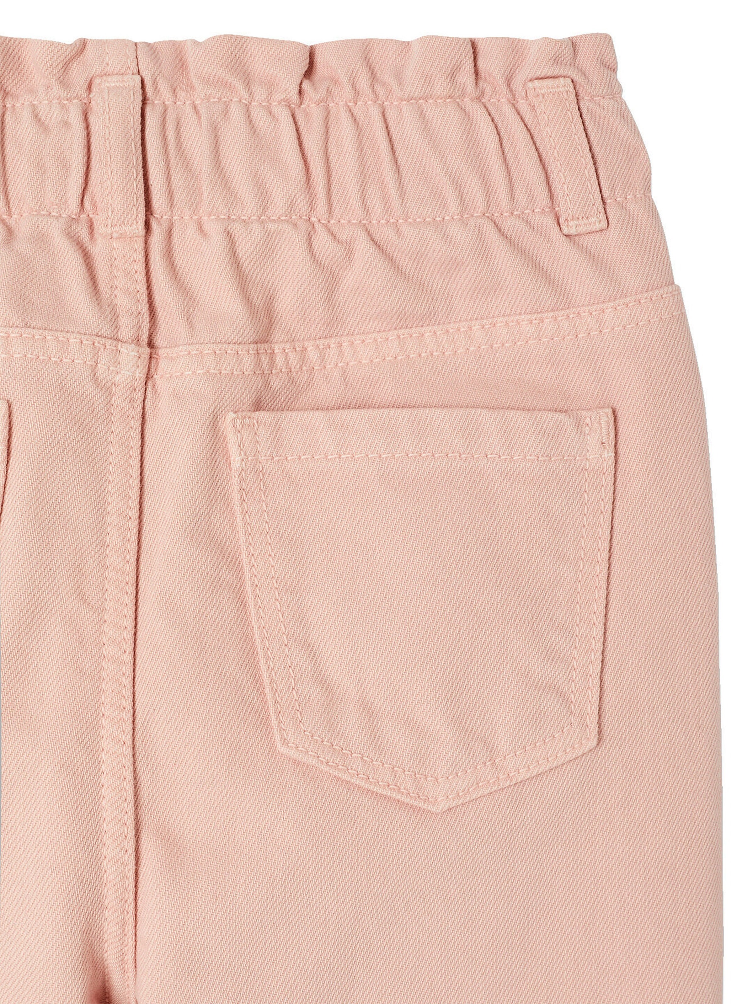 Vertbaudet Mädchen Paperbag-Hose mit Herztaschen pudrig rosa
