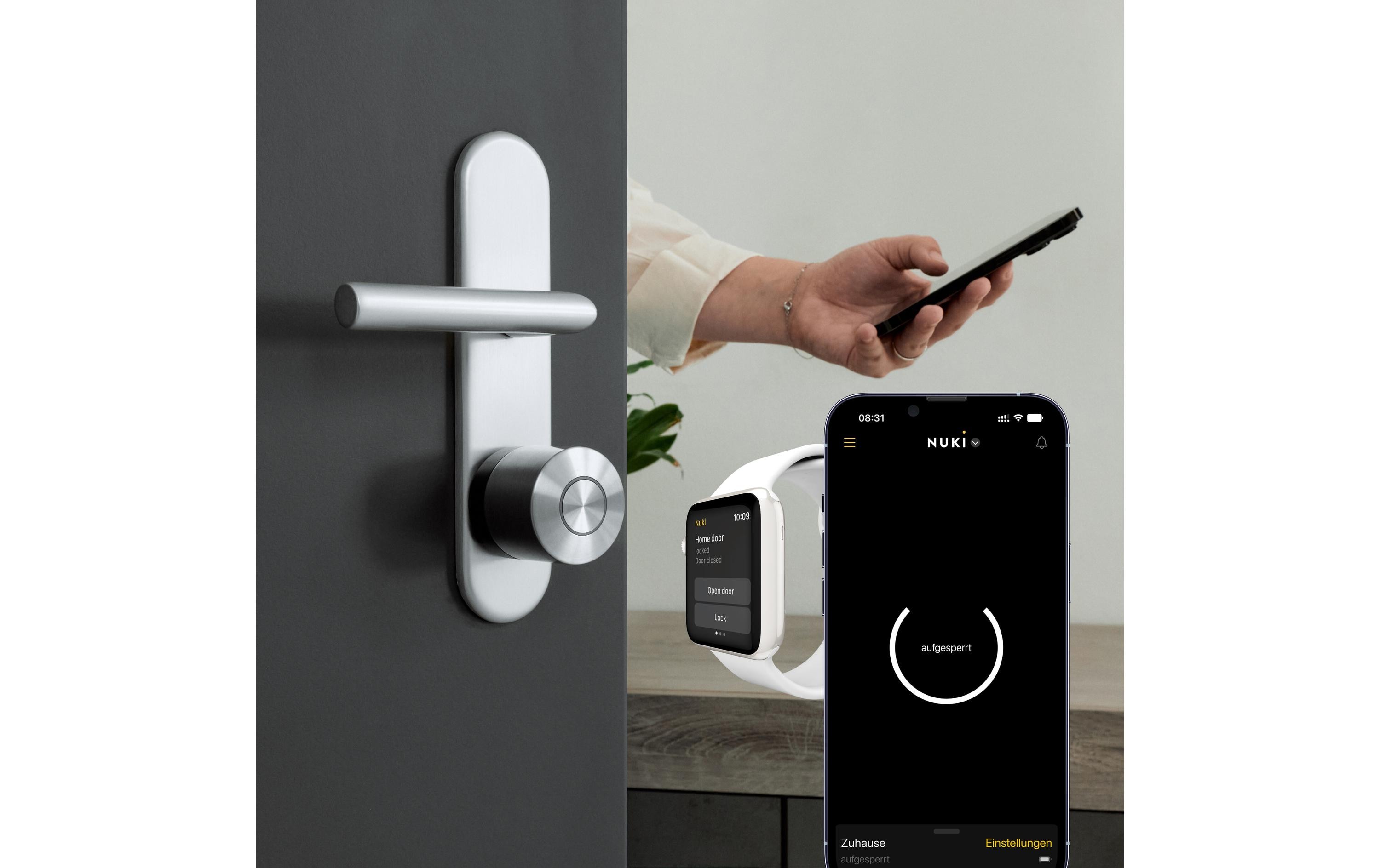 NUKI Smart Lock ULTRA EU-Zylinder Weiss<br>Elektronisches Smart Home Türschloss
