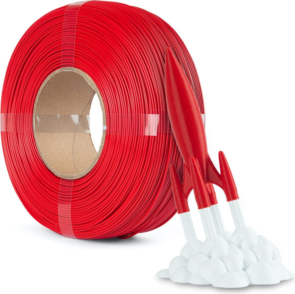 Spectrum  ReFill Premium PLA High Speed Traffic Red, 1,75 mm / 1000 g    PLA ohne Spule für den Hochgeschwindigkeitsdruck in Traffic Red