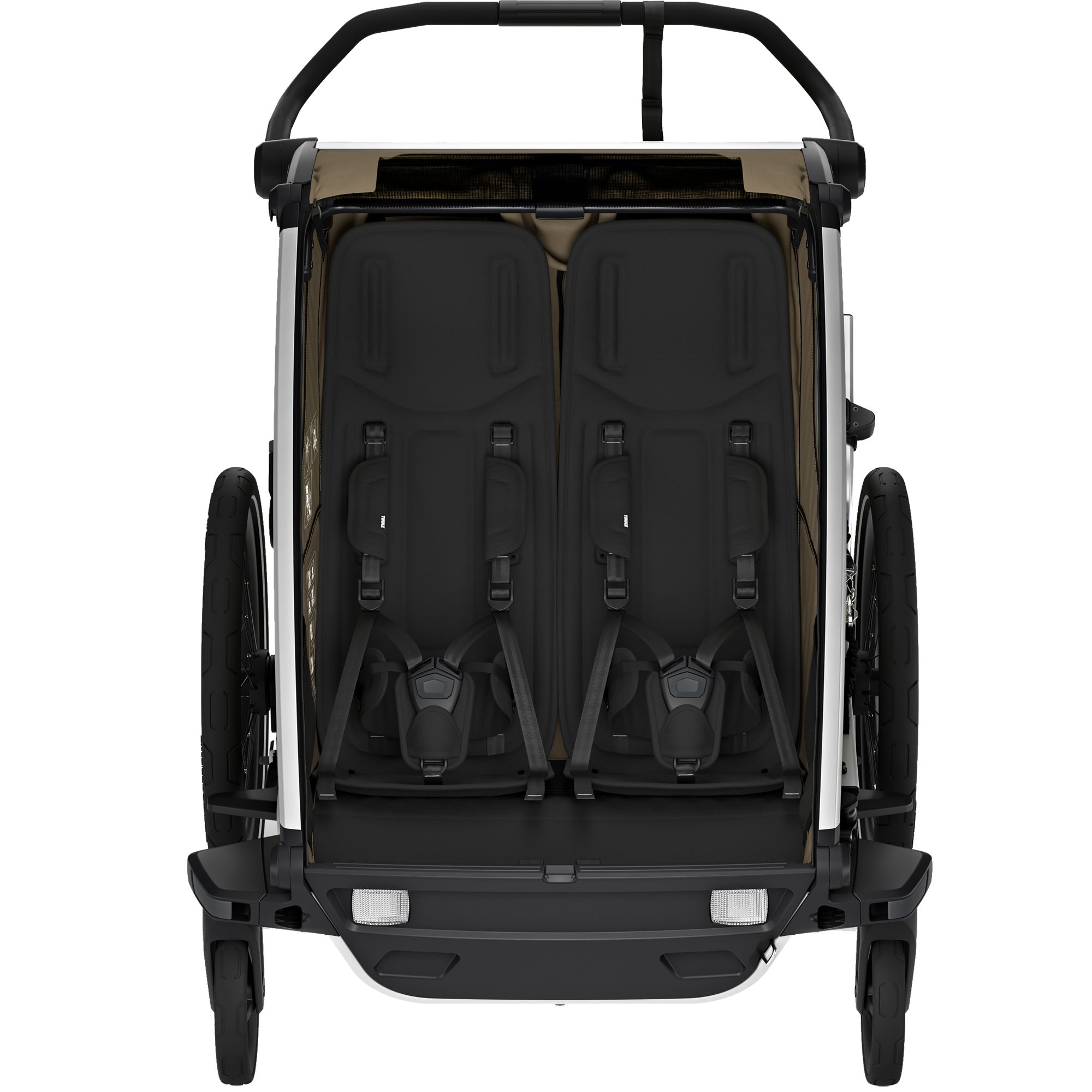 Thule Chariot Cross 2 Double Fahrradanhänger 2 Sitzer khaki