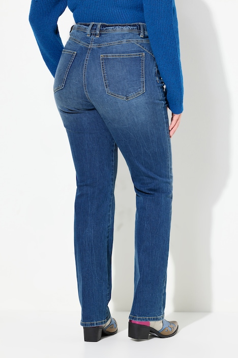 Jeans Mandy, weites Bein, 5-Pocket-Schnitt