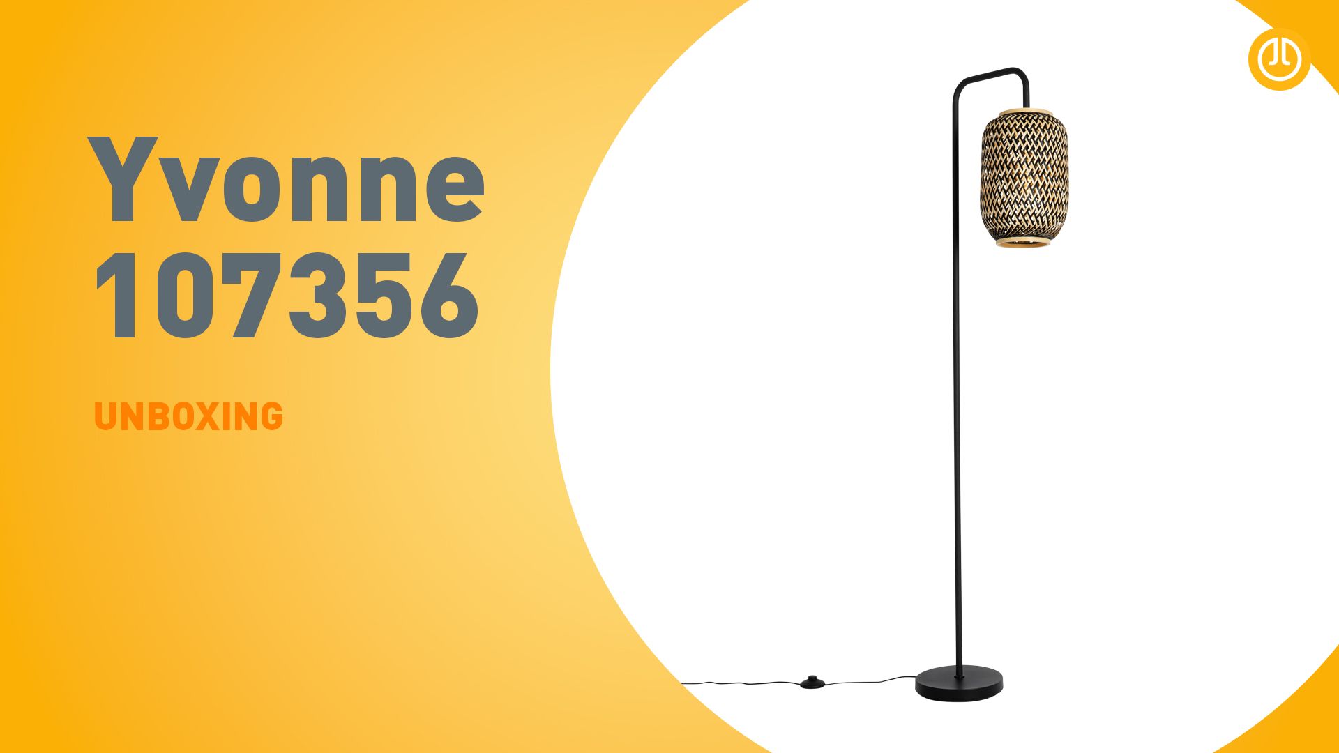 Oosterse vloerlamp bamboe met zwart - Yvonne
