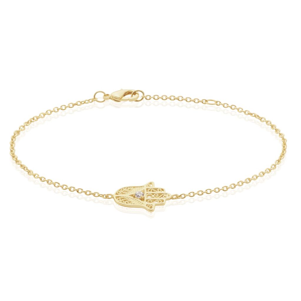 Bracelet Plaqué Or Stijn Oxyde De Zirconium
