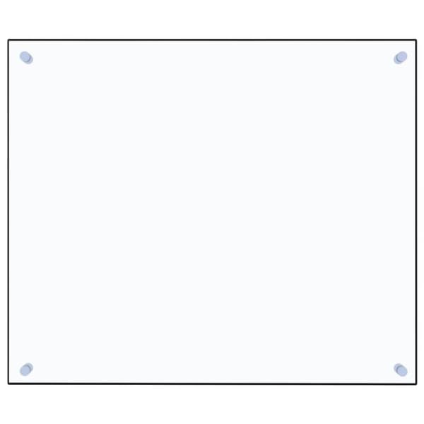 vidaXL Kjøkkenplate gjennomsiktig 70x60 cm herdet glass