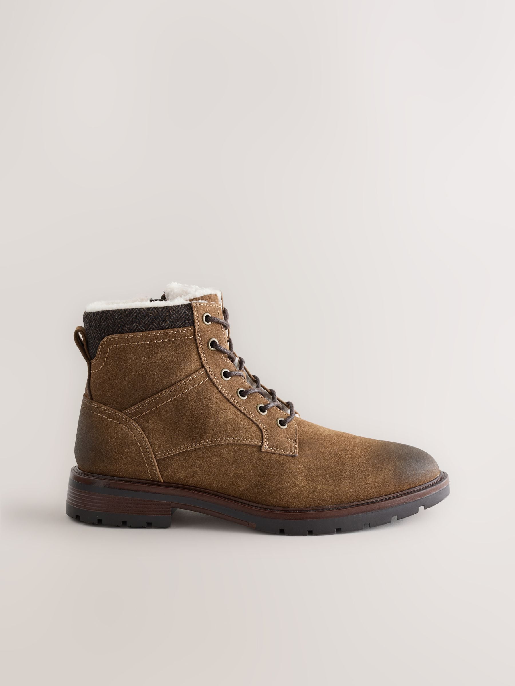 Lichtbruin - Tall Borg Lined Zip-Up Boots