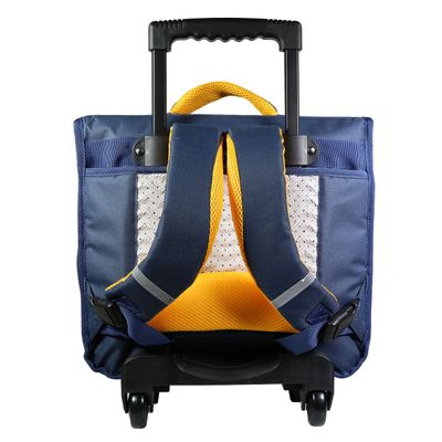 Cartable à roulettes Phileas Dinosaure 38 cm - 2 compartiments - bleu - Bagtrotter