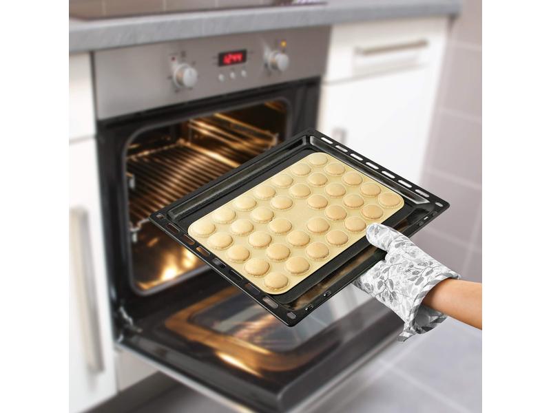 Zenker Backmatte Sweet Sensation 1 Stück Backunterlage aus Silikon für Macarons