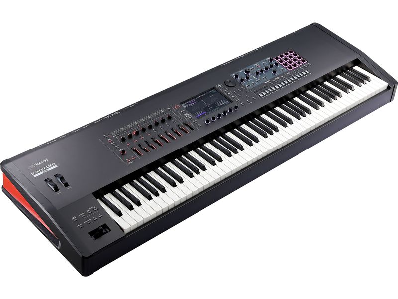 Roland Workstation FANTOM 8 EX Synthesizer-Topmodell mit intuitiver kreativer Bedienung, diversen Roland Soundtechnologien und einer Hammermechanik-Tastatur mit 88 gewichteten Tasten