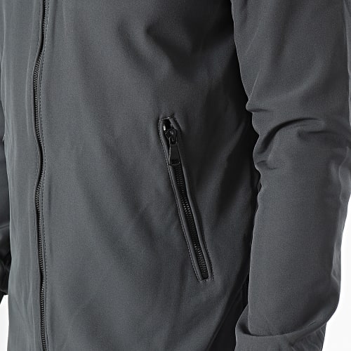 Veste Capuche Gris Anthracite