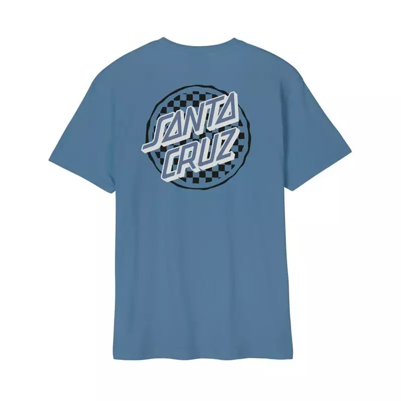 Tee shirt SANTA CRUZ Breaker Check Opus Dot Dusty Blue
