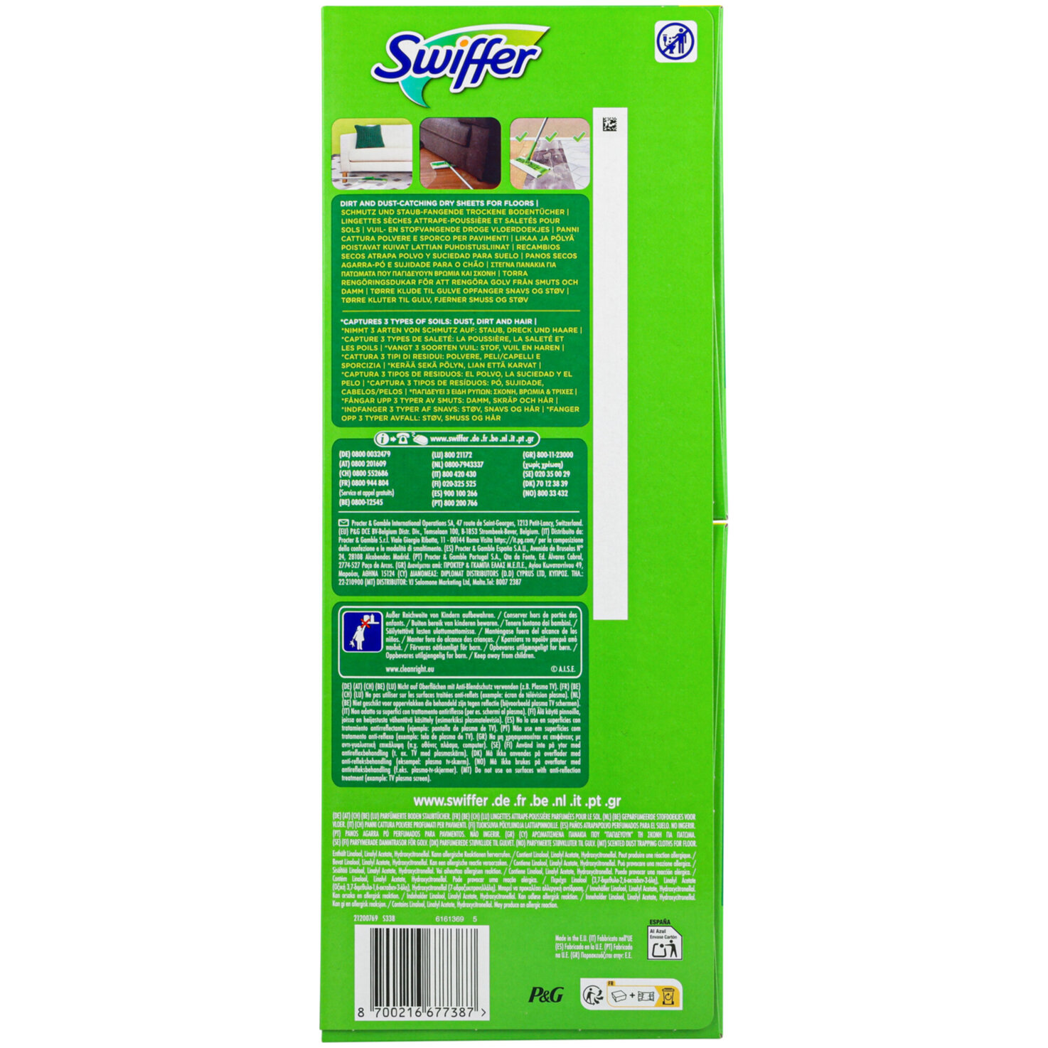 Swiffer trockene Bodentücher, 72 Stück