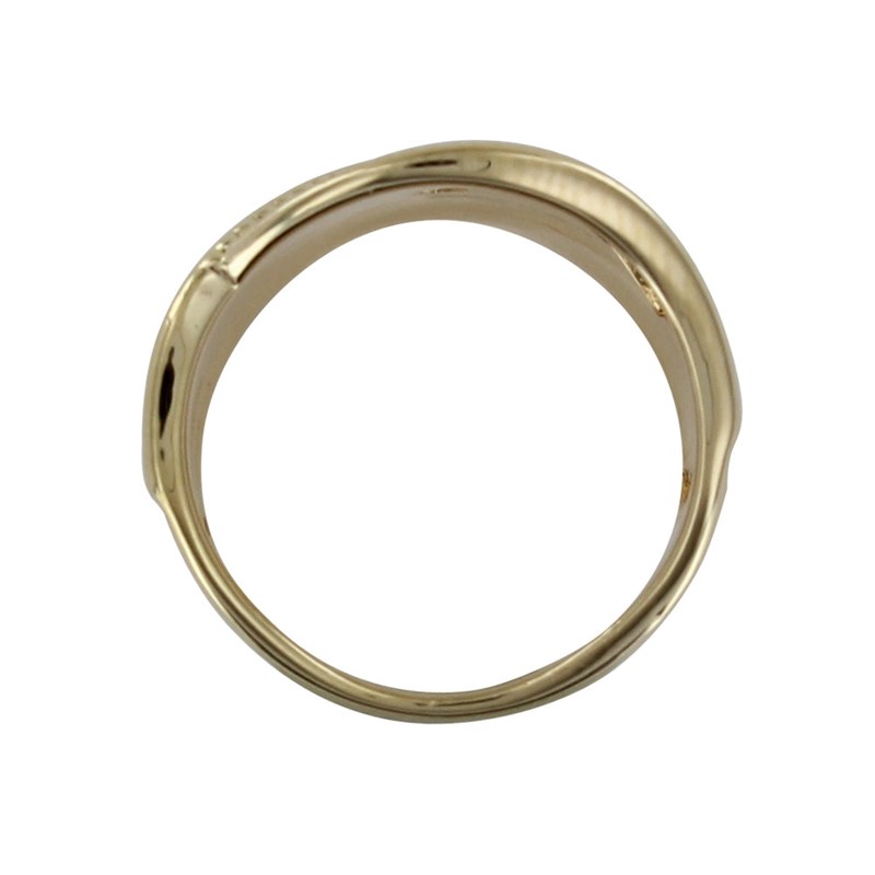Bague Plaqué Or Entrelacée Torsadée