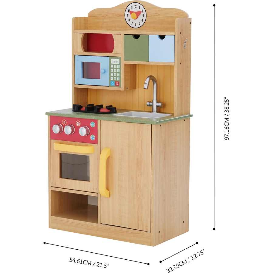 Teamson Kids Spielküche Little Chef Classic, Holzstruktur