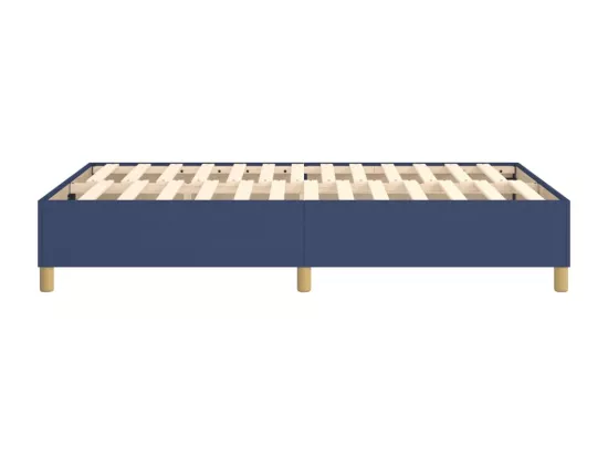 Sommier à lattes de lit Bleu 120x200 cm Tissu