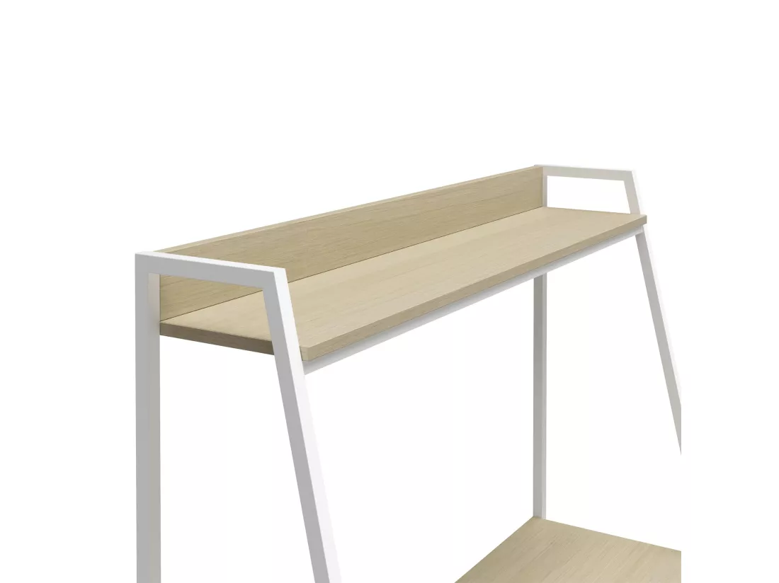 Bushwick | Bureau avec échelles en effet chêne clair et structure