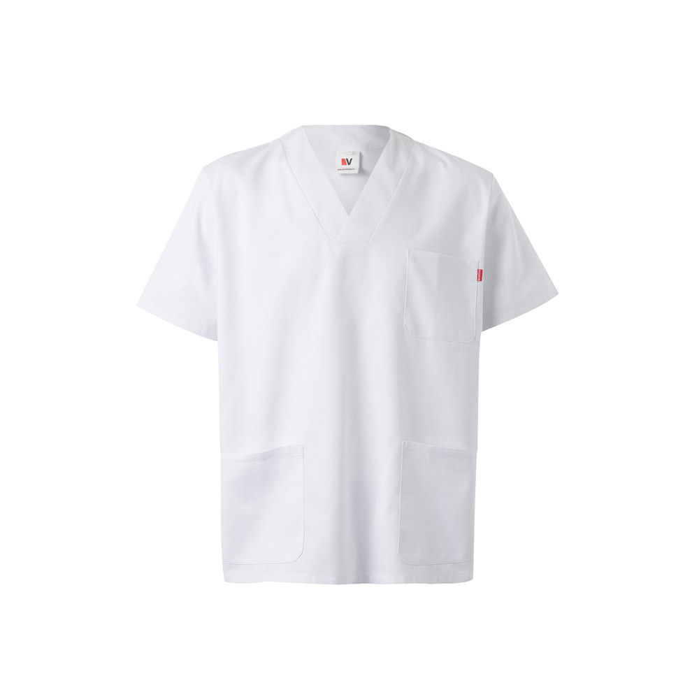Velilla 36131 - Tunique en sergé (190g/m²) à manches courtes, en polyester (65%) et coton (35%)
