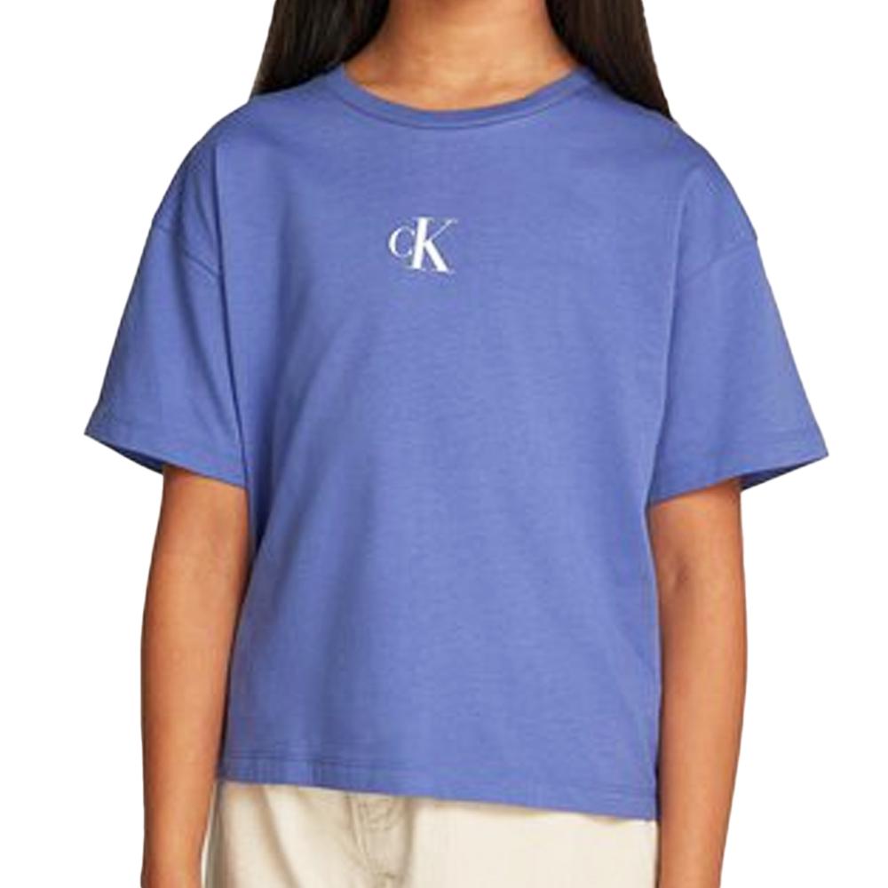 Calvin Klein Jeans T-shirt Bleu Fille Calvin Klein Jeans PHS