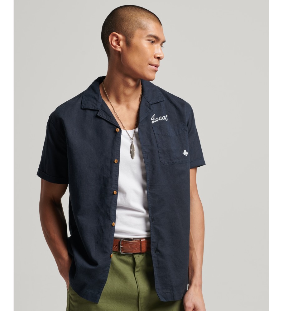 Camisa Superdry Navy Resort