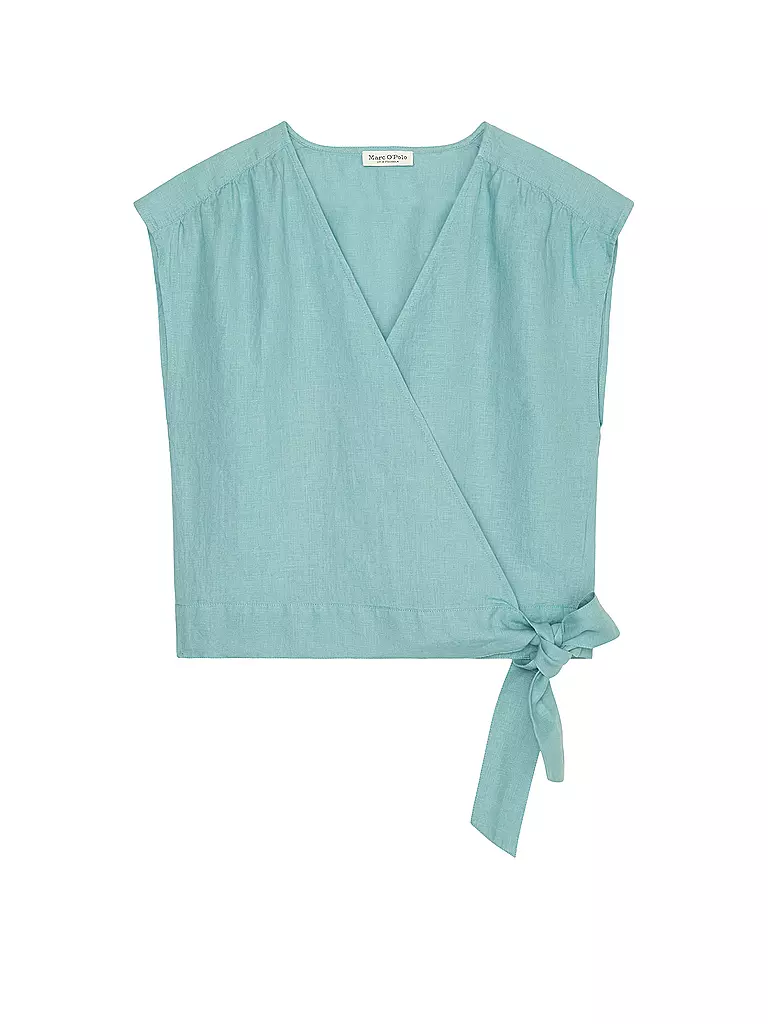 MARC O'POLO Leinenshirt  hellblau