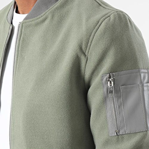Veste Bomber Vert Kaki