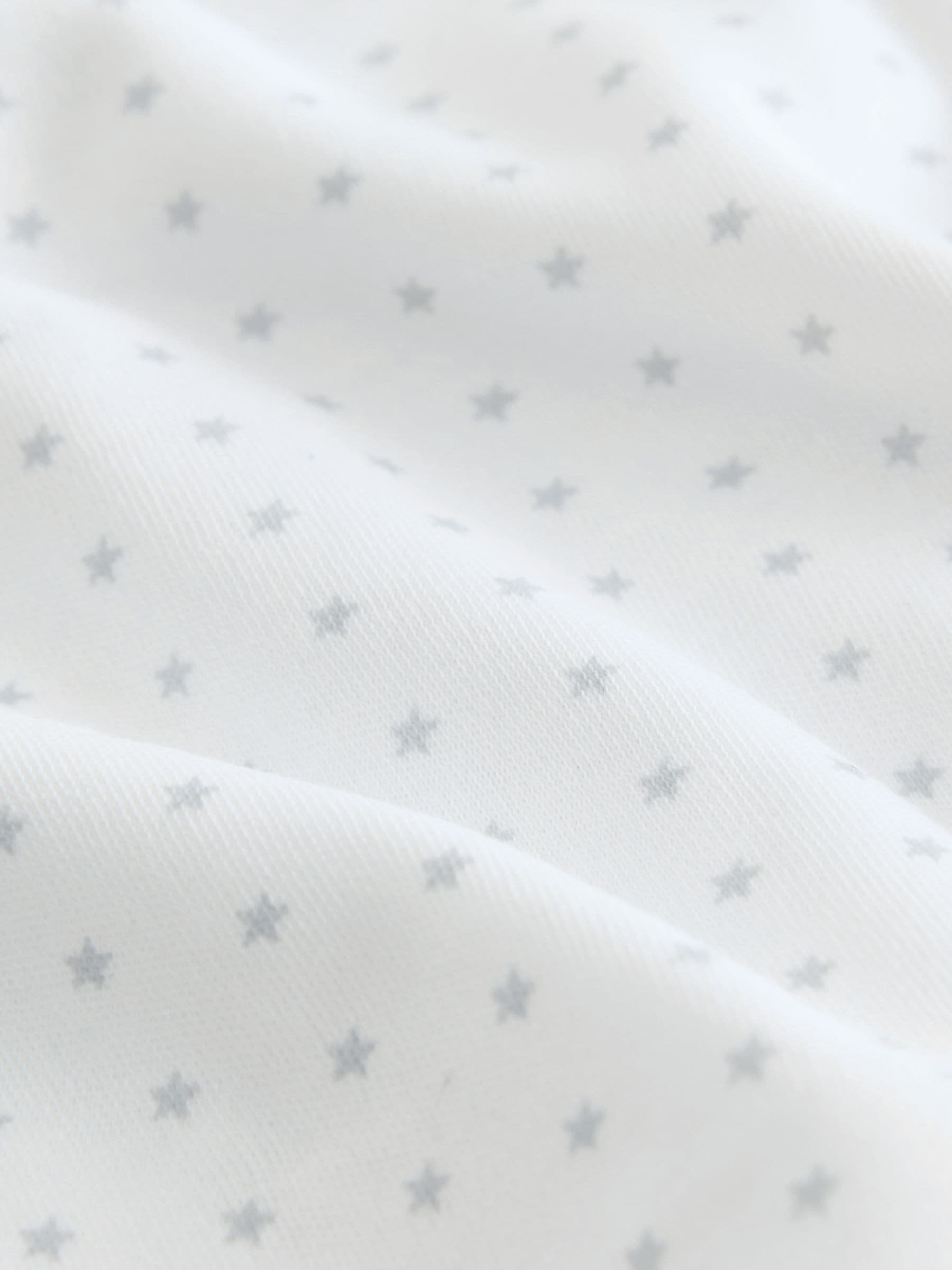 Blauw met sterrenprint - Baby heupdysplasie-rompertjes met korte mouwen 3 stuks