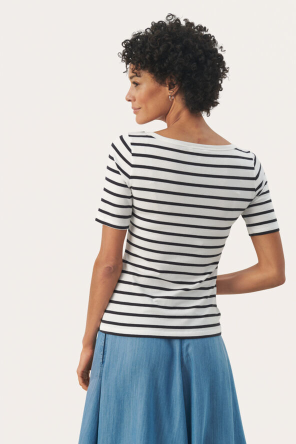 Part Two EamajaPW TS Navy stripe