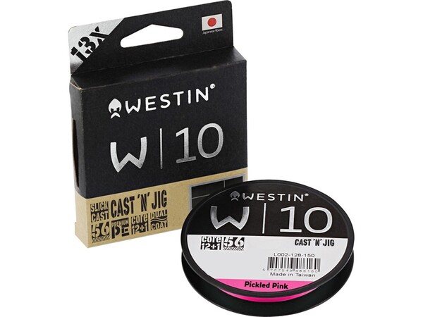Tresse Westin W10 13-Braid Cast 'N' Jig Pickled Pink (110m)