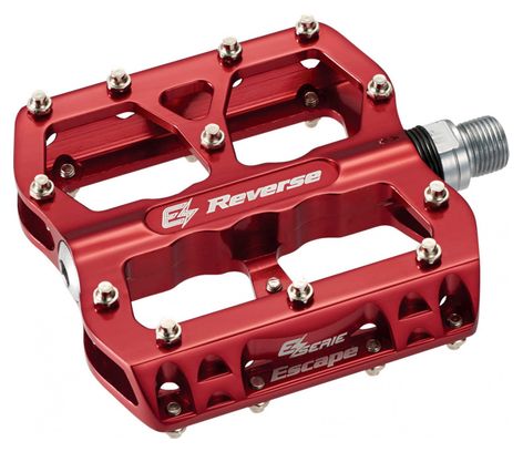 Pédales Reverse E-Escape Rouge