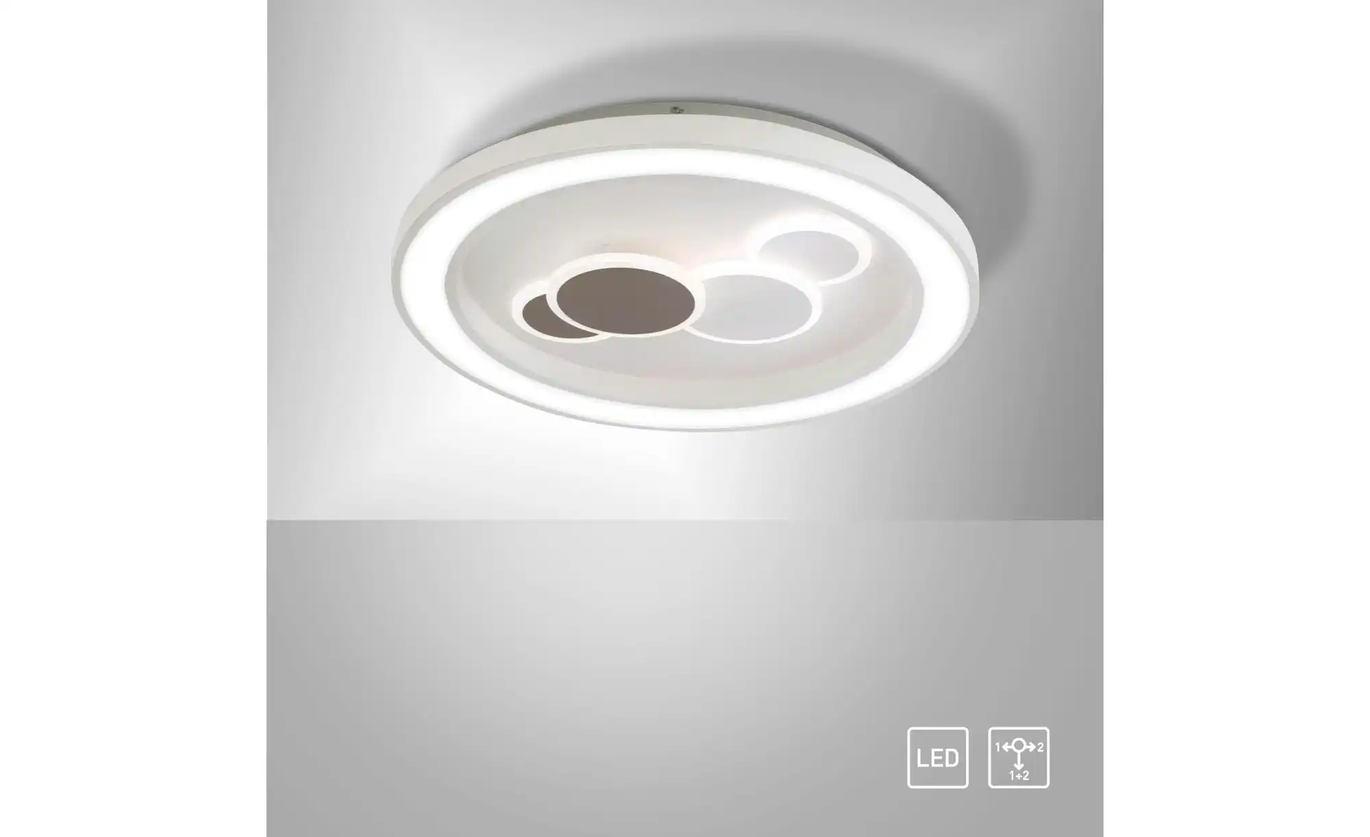 Paul Neuhaus LED-Deckenleuchte, weiß, rund